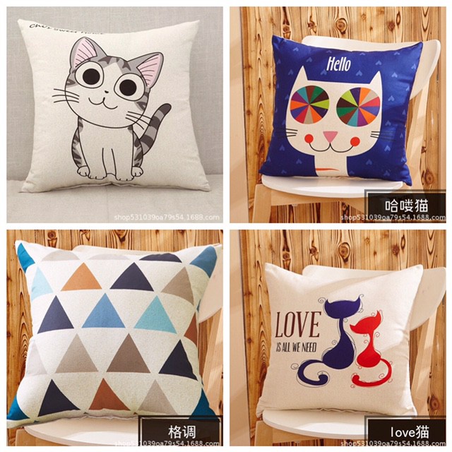 Home & Office Square Pillow Inner/ Pillow Insert With Pillow Case 40*40cm & 45*45cm
