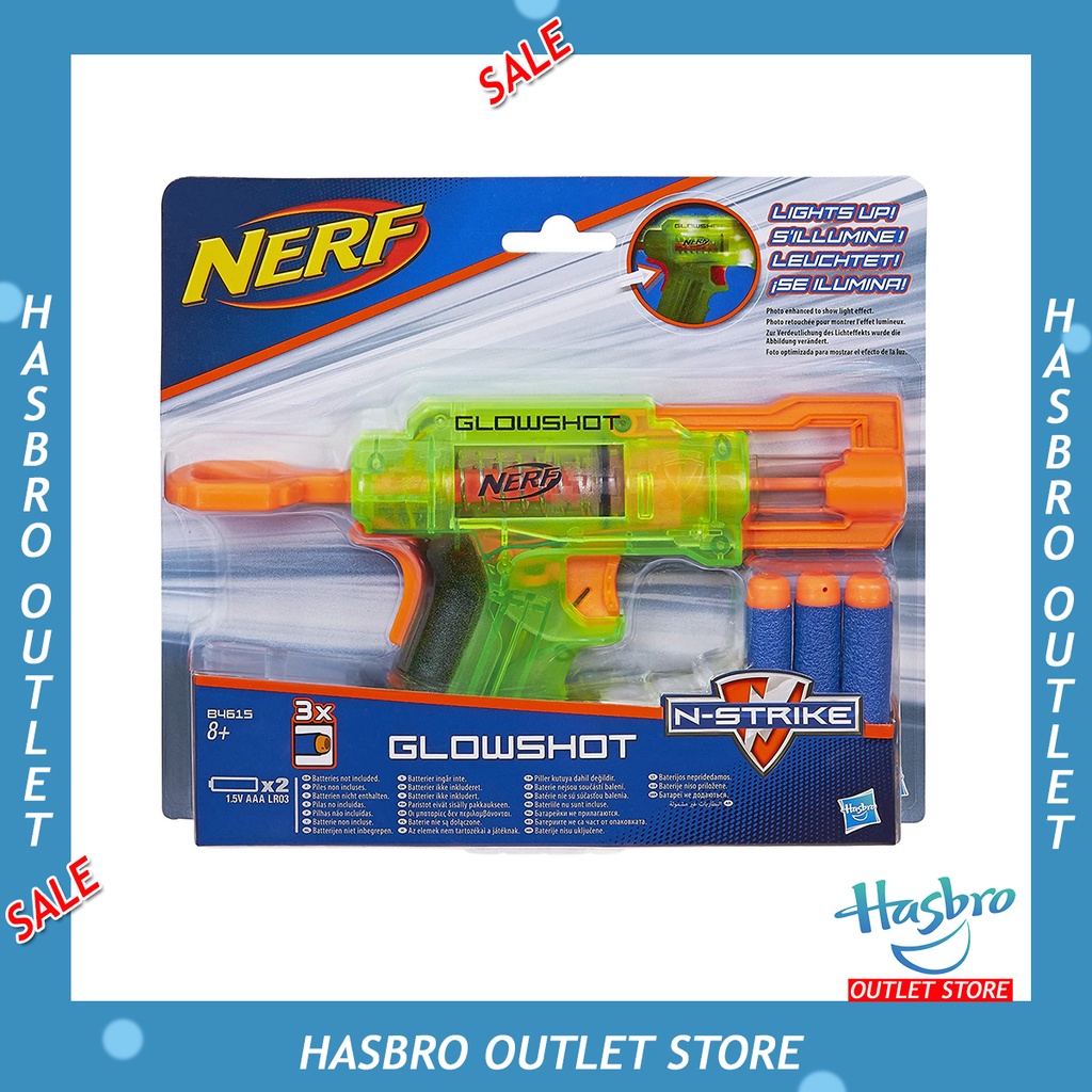 Nerf N-Strike Glowshot Blaster ปืนเนิร์ฟ เอ็น-สไตร์ค โกลวช็อต พร้อมกระสุนโฟม