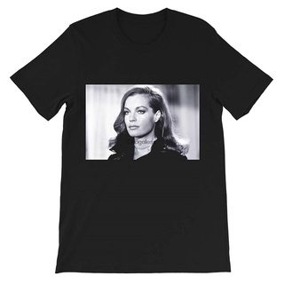 เสื้อยืด พิมพ์ลายภาพยนตร์ Hollywood LLC Romy Schneider สีดํา และสีขาว สําหรับผู้ชาย และผู้หญิงS-5XL