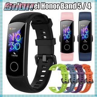 Soft Silicone Replacement Strap Watch Band For Huawei Honor Band 5 4 Smart watch