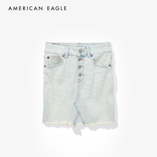 American Eagle Curvy High-Waisted Denim Mini Skirt กระโปรง ยีนส์ ผู้หญิง มินิ สเกิร์ท เอวสูง  (EWSS 033-6221-868)