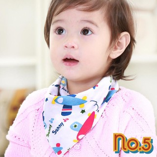 No.5 (5 ผืน) Babybibs   ผ้าซับน้ำลายเด็ก คละลายสำหรับ เด็กผู้หญิง