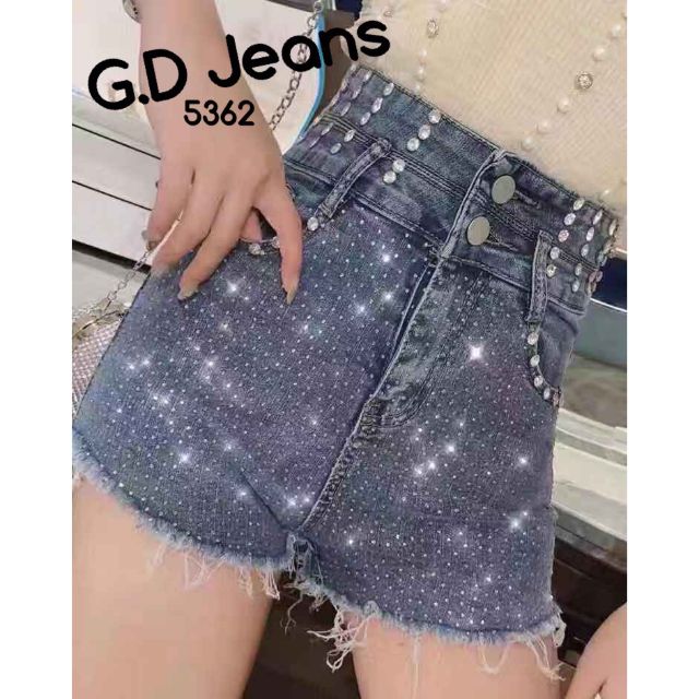 🌈🤩#5362📌ผ้าไม่ยืด📌สวยสุดกับลูกเล่นปักเพชรเฉพาะด้านหน้าตั่งแต่ช่วงเอวถึงปลายขาผ้าดีนิ่มใส่สบาย