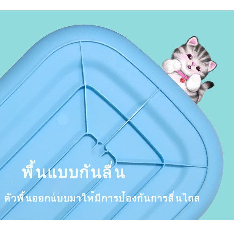 กระบะทรายแมว ห้องน้ำแมว พร้อมที่ตักทราย ห้องน้ำแมวทรงโดม รูปที่ 3