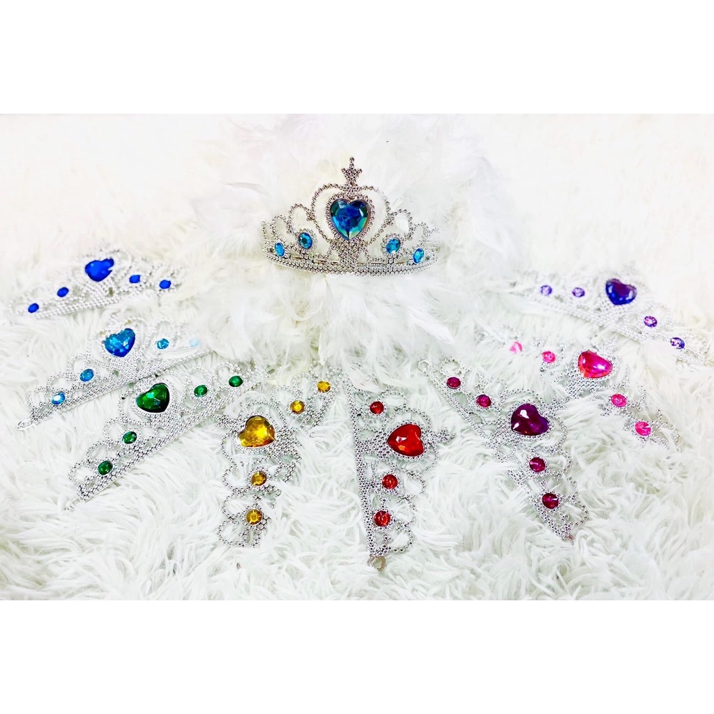 มงกุฎเจ้าหญิง ให้เลือก 10 สี มงกุฎเด็ก คาดผม เครื่องหัวจัดงานวันเกิด สำหรับเด็ก [พร้อมส่ง จากกทม.]