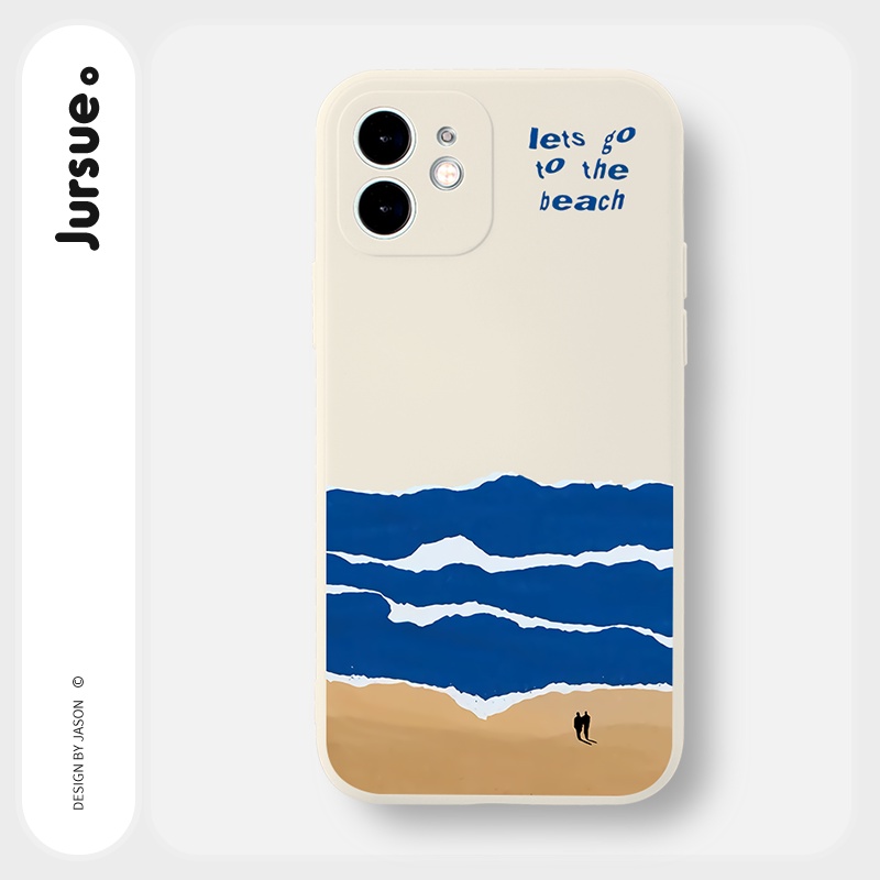 JURSUE เคสไอโฟน เคสซิลิโคนนุ่มขอบเหลี่ยมกันกระแทกน่ารักตลก เคสโทรศัพท์ Compatible for iPhone 17 16 15 14 13 12 11 Pro Max SE 2020 X XR XS 8 7 Plus พลัส Y2297