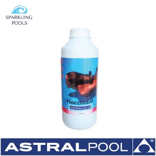 น้ำยาเร่งการตกตะกอนและปรับสภาพน้ำใส แก้ปัญหาน้ำขุ่น ขนาด 1 ลิตร - AstralPool Liquid Flocculant 1L.