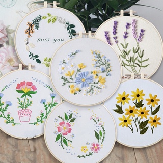 DIY Embroidery Set Beginner Needlework Practice Kits Cross Stitch Decoration Sets