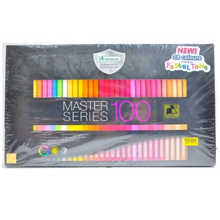 สีไม้ Master Art Series 100 สี 100 แท่ง (มีพาสเทล 28 สี)