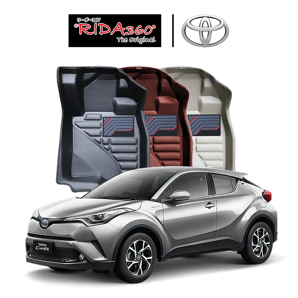 RIDA360®พรมขึ้นรูปไร้รอยต่อ TOYOTA CHR 2018-NOW [083][082]