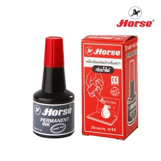HORSEตราม้า หมึกเติมแท่นประทับตรา ชนิดกันน้ำ จำนวน 1 ขวด