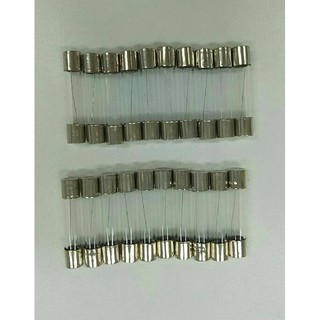 ฟิวส์กระจก Glass Fuse  30mm. (6x30) 1A ,2A ,3A,5A,10A,15A,20A หลอดแก้วฟิวส์ 100ตัว/แพ็ค