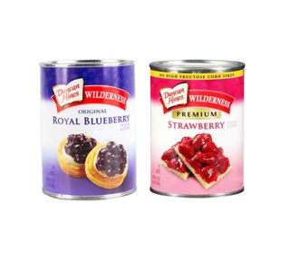 WILDERNESS ROYAL BLUEBERRY / PREMIUM STRAWBERRY Topping &amp; Pie Filling ไส้ผลไม้กวนตรา Duncan Hines 595 กรัม