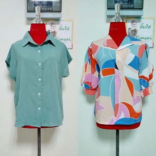 เสื้อเชิ๊ตแขนสั้น งานแฟชั่นนำเข้า คละแบบ