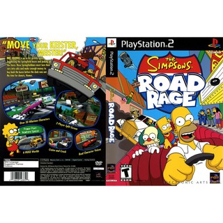 THE SIMPSONS ROAD RAGE [PS2 US : DVD5 1 Disc]