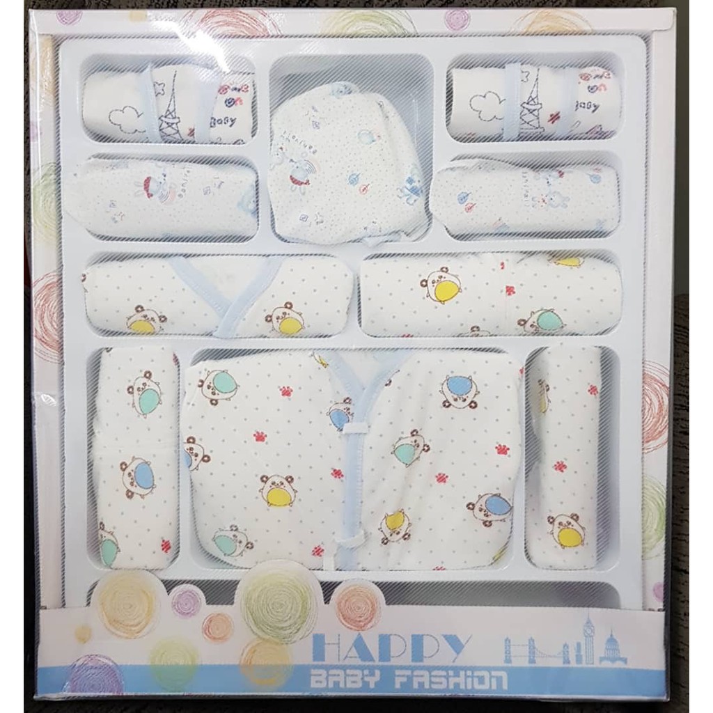 BLUE NEWBORN BABY SET [B13P59]