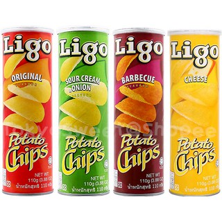 (ค่าส่งถูก! เริ่มต้นแค่ 22 บาท) Ligo Potato Chips มันฝรั่งลิโก้ 110 กรัม มันฝรั่งแท้ ลิโกมันฝรั่ง มันฝรั่งทอดกรอบ