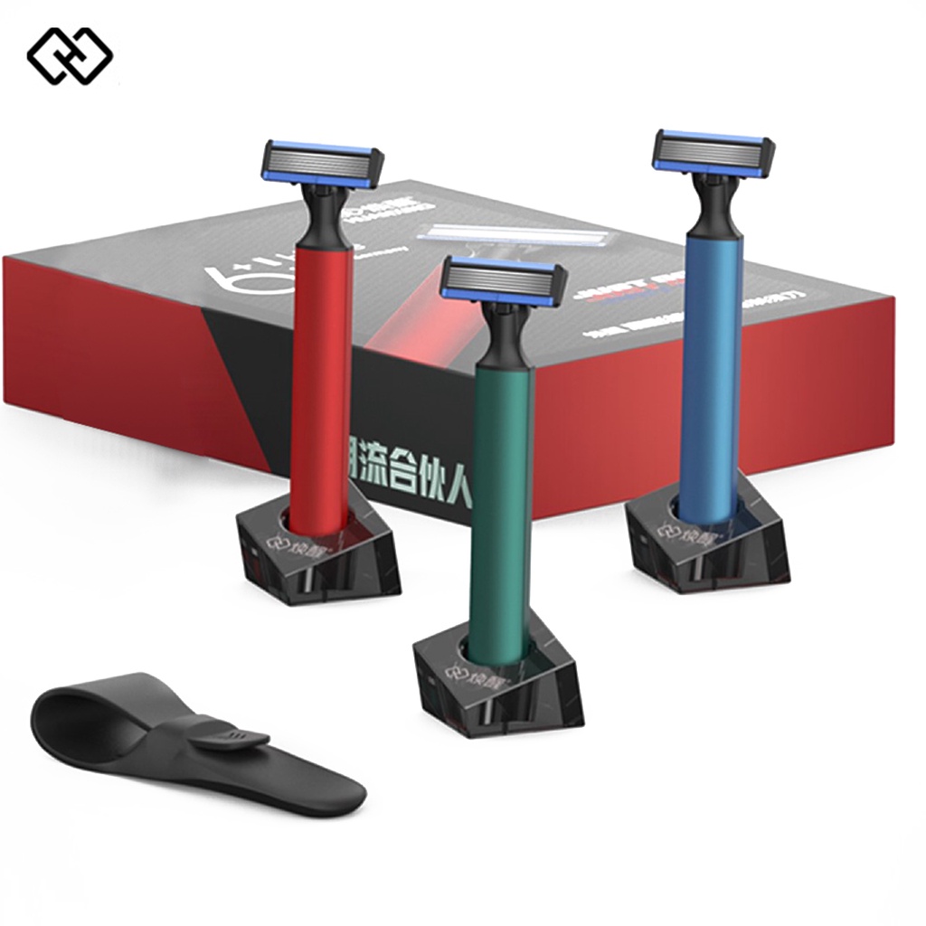 Handx Manual Shaver Razor Whole Metal Handle Shaving Beard Machine for Men Beard Trimmer