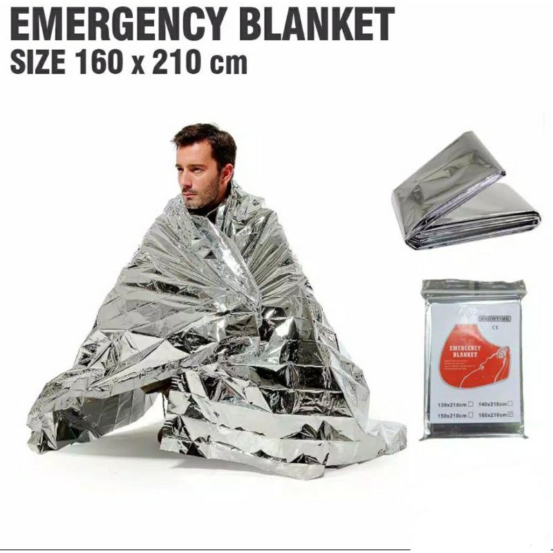 THERMALT ALUMINIUM BLANKET • EMERGENCY BLANKET ALUMINIUM FOIL THERMAL P3K