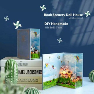 พร้อมส่ง Book scenery DIY 2021 VA0702 Amsterdam Hometown of Windmill