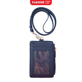 Id Card Holder Navy Zipper v2 Name Tag ป้ายชื่อซิป หนังสังเคราะห์ v2