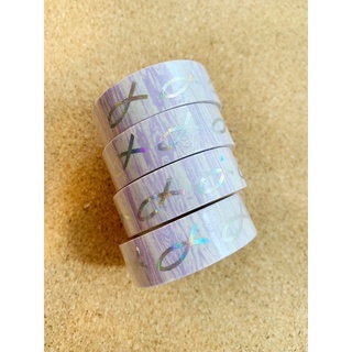 🐟 PURPLE FISH WASHI TAPE 🐟 วาชิเทป เทป ปลา ม่วง เงิน