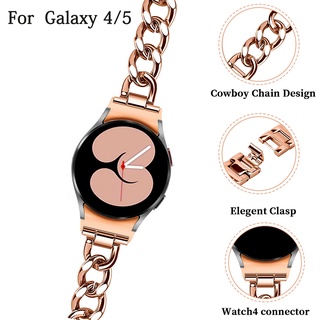 สายนาฬิกาข้อมือสเตนเลส ทรงโค้ง สไตล์คลาสสิก สําหรับ Samsung Galaxy Watch 4/5 44 มม. 40 มม. 4 46 มม. 42 มม.