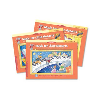 Music for Little Mozart Book Set: Lesson Book, Workbook, Recital Book 1, 2, 3, 4 จัดเซ็ทหนังสือเรียนเปียโนสำหรับเด็กเล็ก