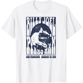 เสื้อยืดผ้าฝ้าย เสื้อยืด ลาย Billy Joel - Piano Man, 1975