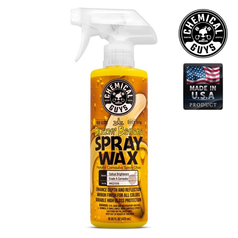 (ของแท้ %) BLAZIN BANANA SPRAY WAX (16 oz) chemicalguys แว็กซ์เคลือบสีรถยนต์