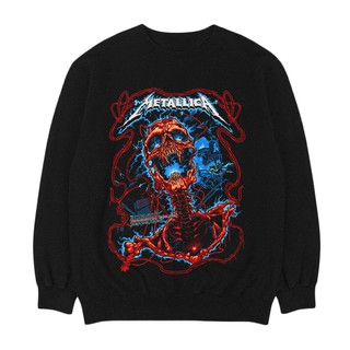 Metallica กระสุนไฟฟ้า | เพลง Crewneck | เสื้อกันหนาว BAND | Unisex | เพลงเมอร์ช | โลหะหนัก