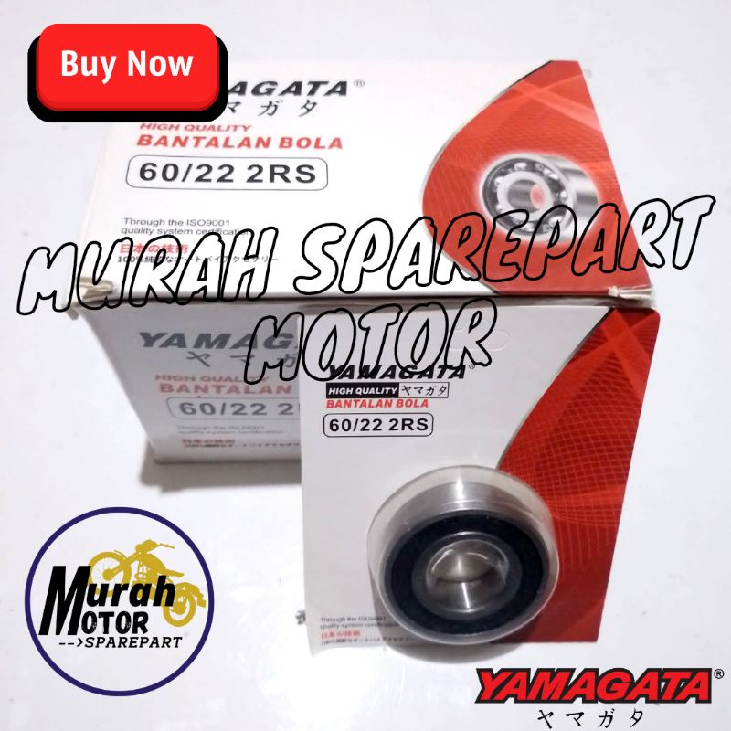 [PRICE 10 ชิ้น] BEARING BERING BALL BEARING BALL LAHAR LAHER WHEEL 60/22 2RS YAMAGATA
