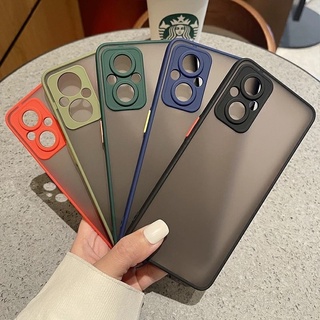 เคสกันกระเเทก Oppo Reno 8Z 5G/RENO 7Z 5G เคสขอบสี กันกล้อง กันกระแทก