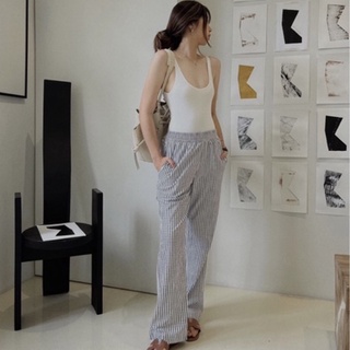 THE LINE - PIEERE COTTON-LINEN PANTS