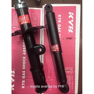 โช๊คอัพToyota Avanza ปี2004-2008 ยี่ห้อkyb ครบชุด 4 ตัวหน้า หลัง