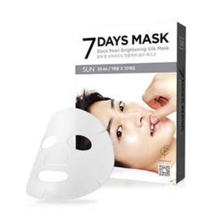 (8ชิ้น)7days mask blackpearl มาส์กหน้า