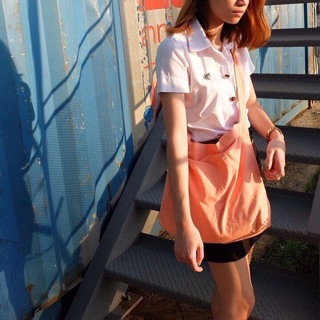 bychaya 2in1 สีส้ม  Size 16* 14 นิ้ว