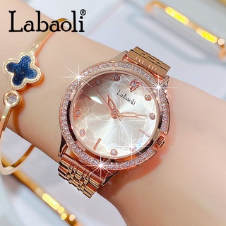 Labaoli labaoli นาฬิกาข้อมือ สายเหล็ก สไตล์ใหม่ LA040