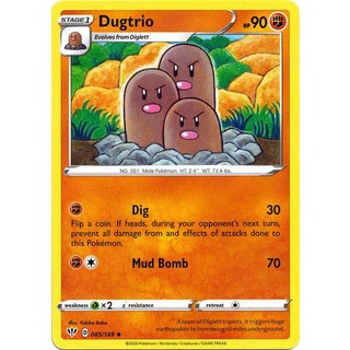 การ์ด Pokemon Dugtrio - 085/189 - Uncommon