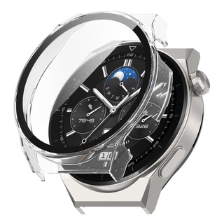 สําหรับ Huawei Watch GT 3 Pro 46 มม. ไฮบริด กระจกนิรภัย ป้องกันหน้าจอ แข็ง PC เคสกันกระแทก