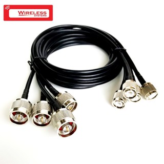 N-TYPE Male to TNC male LMR200  lowloss cable 1 meter - PACK 4