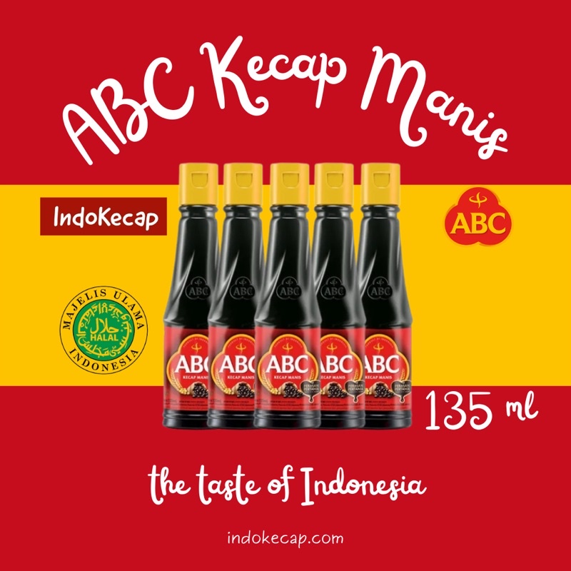 🔥🔥🔥(5ขวด) ABC Kecap Manis(ABC Sweet Soy Sauce)(ซีอิ๊วดำหวาน ตรา ABC)(ซอสอินโด)🔥🔥🔥