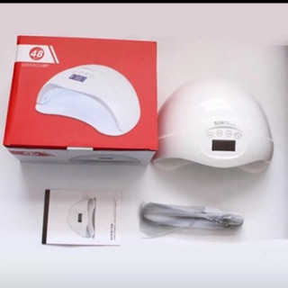 (การันตีถูกสุด,พร้อมส่ง) เครื่องอบเล็บเจล 48W เครื่องอบเล็บ UV / LED SUN 5 Plus