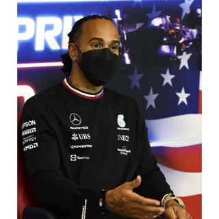 2021 เสื้อยืดแขนยาวแห้งเร็วพิมพ์ลาย Benz S F1 Team Tommy Hilfiger แฟชั่นผู้ชาย