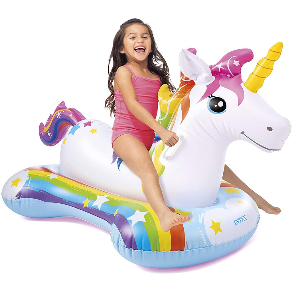 sale INTEX แพยางเป่าลม แพเป่าลม แพม้ายูนิคอร์น Unicorn Ride-On รุ่น 57552