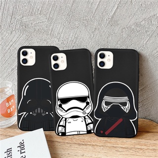 เคสนิ่ม เนื้อแมตต์ ลายการ์ตูน Star Wars น่ารัก สําหรับ iPhone 14 13 12 11 Promax 14Plus mini X XS XR XSMAX 6 6s 5 5S 6plus 6splus 7 8 SE2020 7plus 8Plus