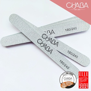 ตะไบหยาบ ทรงมน 180/240 ของ CHABA nail