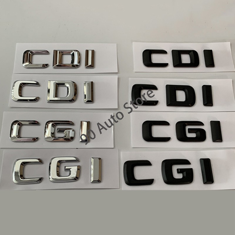 สติ๊กเกอร์พลาสติกลายตัวอักษร Cgi Cdi Abs สําหรับ Mercedes Benz W203 W204 W210 W211 Sls Glk W124 W168