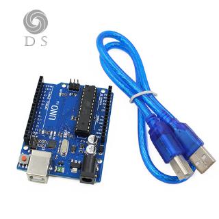 d - s arduino uno r 3 บอร์ดพร้อมสาย usb ของแท้ atmega328