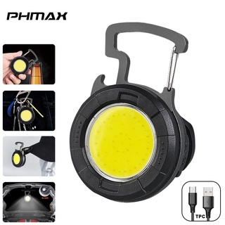 Phmax พวงกุญแจไฟฉายฉุกเฉิน LED ขนาดเล็ก แบบพกพา พร้อมสกรู สําหรับตั้งแคมป์กลางแจ้ง